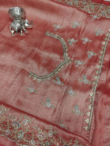 KcPc New Tissue Silk Bollywood Style With Sequence Embroidery Work Saree PAL