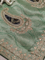 KcPc New Special Banarsi silk Bollywood Style Sequence Gotapatti Work Saree PAL