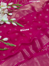 KcPc New Spiceal Cotton Silk Bandhani Style With Zari Border Work Saree STL
