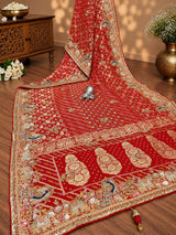 KcPc Luxury Georgette Saree with Heavy EmbroideryTUF