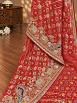 KcPc Luxury Georgette Saree with Heavy EmbroideryTUF