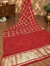 KcPc Premium Bandhani Style Semi Gaji Silk SareeMSC