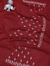 KcPc Latest Heavy Blooming Vichitra Silk With EmbroideryHMRed