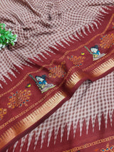KcPc Royal Printed Georgette Silk Saree for Festive Wear VJT