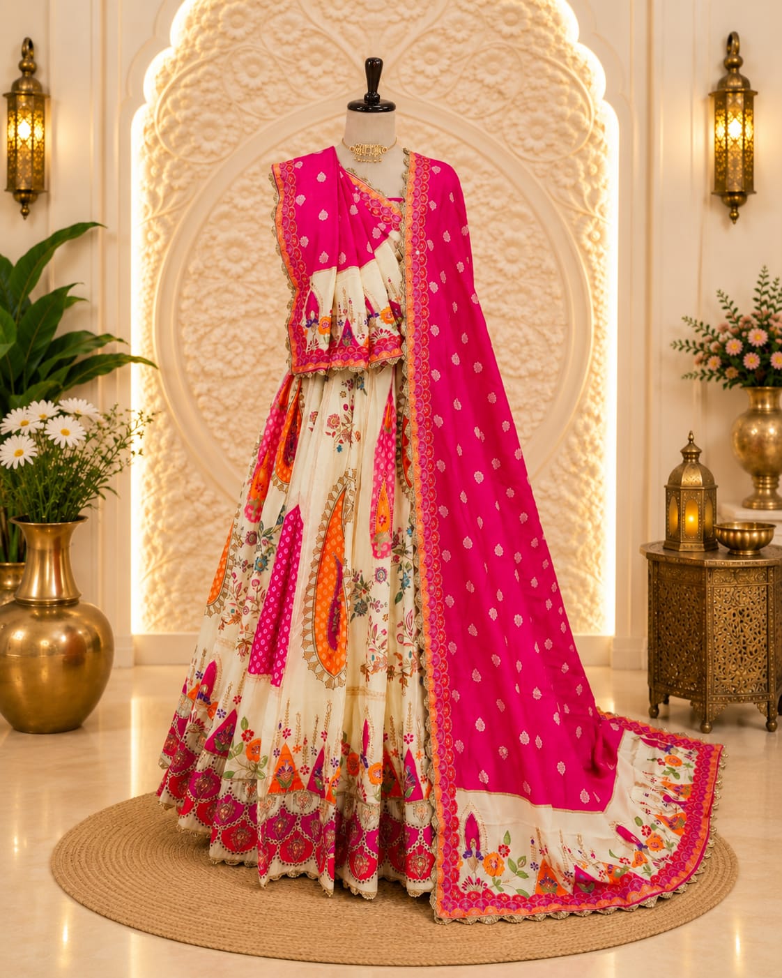 KcPc Crepe Silk Lehengas Designed with Elegant Cutdana Work for Festive WearBHUTA