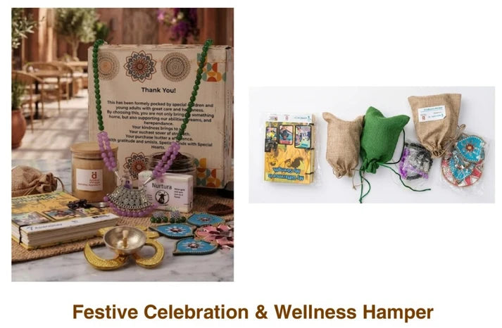 Traditional Festive Celebration & Wellness Gift Hamper with Handcrafted Jewellery and Decorative Accessories