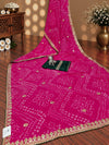 KcPc Premium Georgette Bandhani Saree with Elegant Gotapatti Work SARIKA