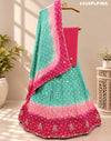 KcPc New Multi Shade Bandhani Cutdana Work LehengaGSM