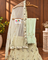 KCPC New Net Sequences Embroidery Lehenga set