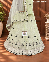 KCPC New Net Sequences Embroidery Lehenga set