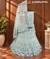 KCPC New Net Sequences Embroidery Lehenga set