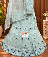 KCPC New Net Sequences Embroidery Lehenga set