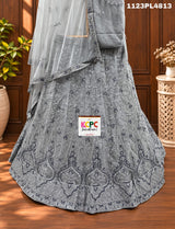 KCPC New Net Sequences Embroidery Lehenga set