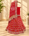 KcPc New famous Gaji Silk Gharchola Zardoji gotapatti Handwork Lehenga BTU