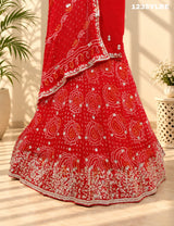 KcPc New Pure Chinon Bandhani Gotapatti Work Lehenga Set MAD