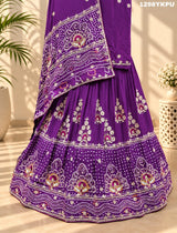 KcPc Latest Pure Gajji Silk Lehenga BTU Purple