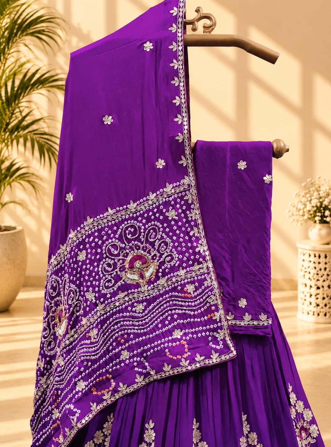KcPc Latest Pure Gajji Silk Lehenga BTU Purple