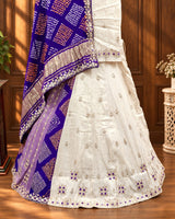 KcPc New Beautiful Gaji Silk Bandhani Style With Gotapatti Work Lehenga MAD