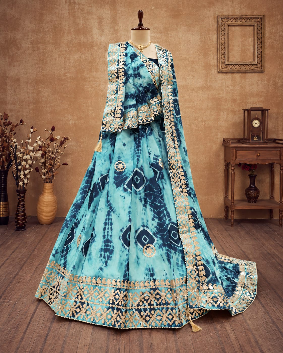 KcPc Latest Chinon Silk Shibori Lehenga Collection Festive Glamour Redefined SSB