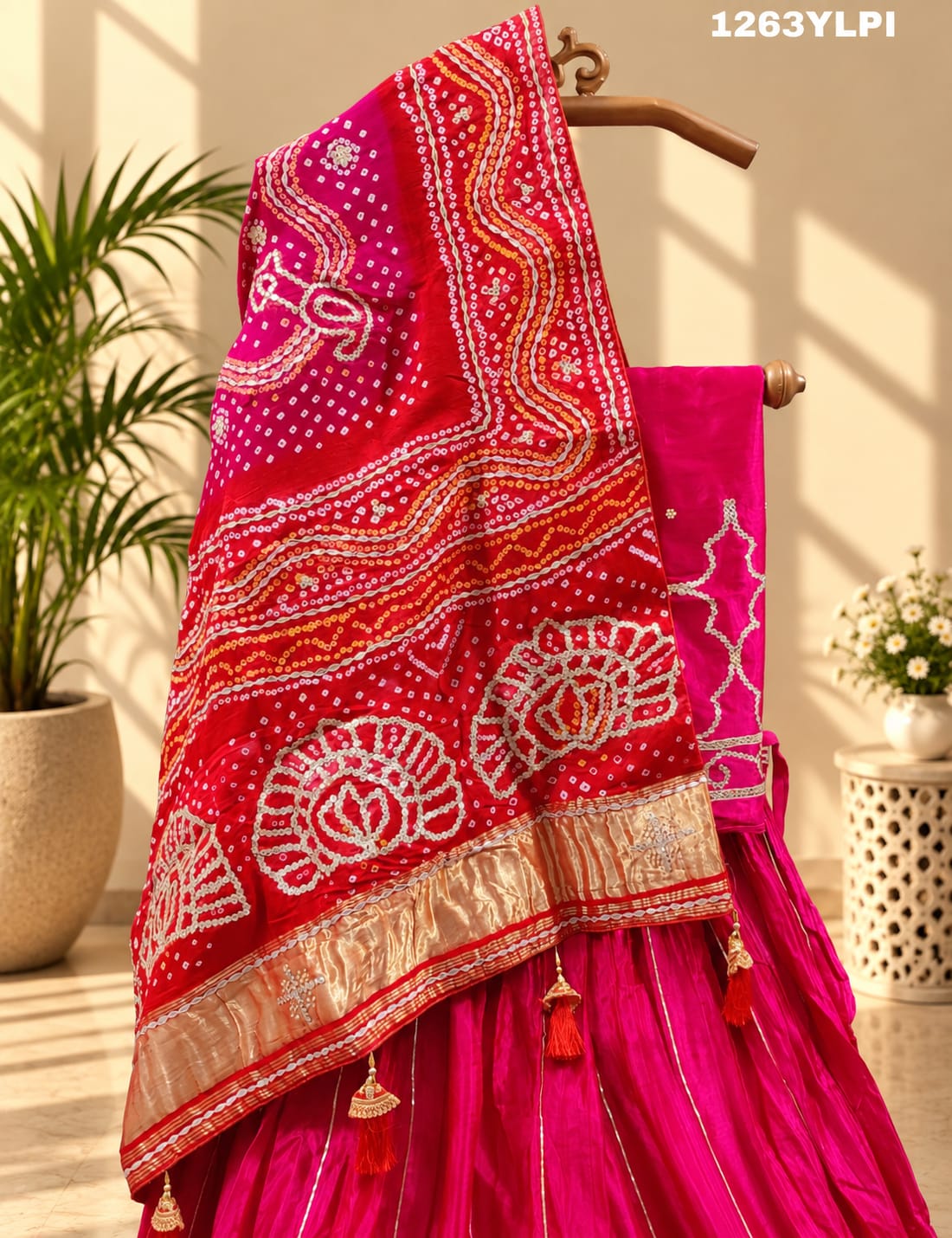 KcPc New Pure Gaji Silk Lehenga With Heavy Gota Patti Work Beautiful Dupatta SATIS