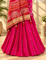 KcPc New Pure Gaji Silk Lehenga With Heavy Gota Patti Work Beautiful Dupatta SATIS