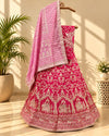 KcPc New Upada Silk Banarasi Style Handwork Gotapatti Lehenga RTK