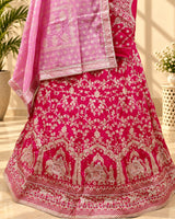 KcPc New Upada Silk Banarasi Style Handwork Gotapatti Lehenga RTK