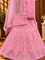 KCPC New Net Sequences Embroidery Lehenga set