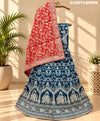 KcPc New Upada Silk Banarasi Style Handwork Gotapatti Lehenga RTK