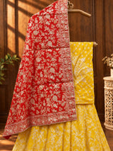 KcPc New special Upada Silk Banarasi Style Handwork Gotapatti Lehenga RTK