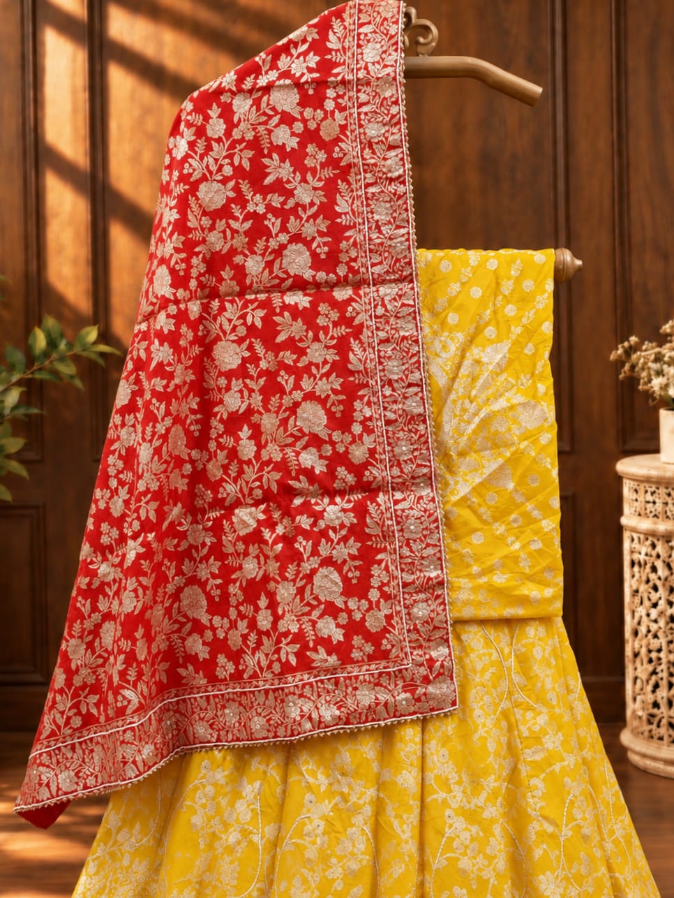 KcPc New special Upada Silk Banarasi Style Handwork Gotapatti Lehenga RTK
