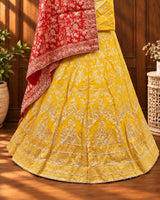 KcPc New special Upada Silk Banarasi Style Handwork Gotapatti Lehenga RTK