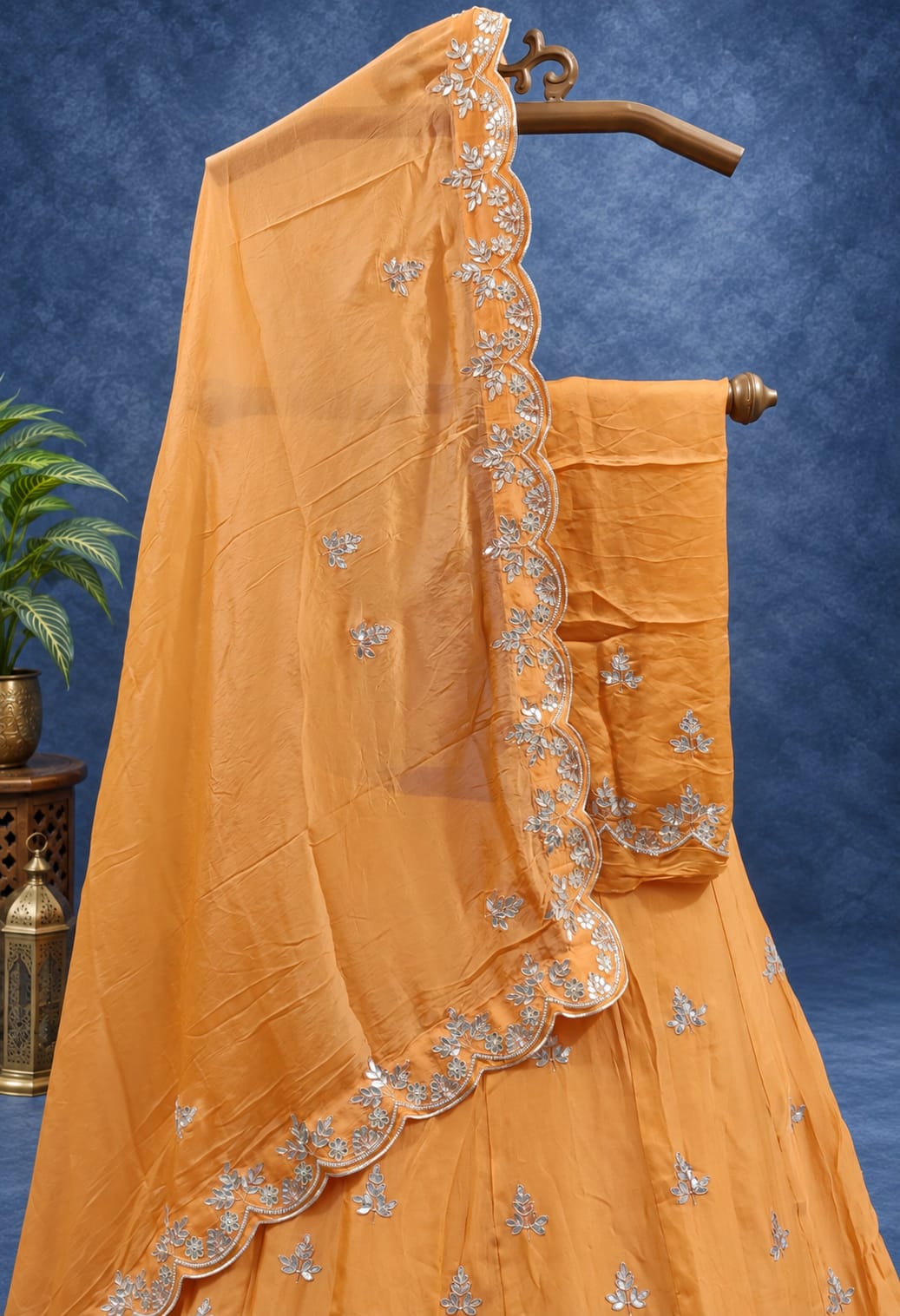 KcPc New Pure Upada Silk Cutdana Gotapatti Work Lehenga MAD