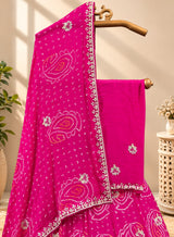 KcPc Designer Pure Ojariya Chinon Cutdana Gota patti Mirror work Lehenga MAD