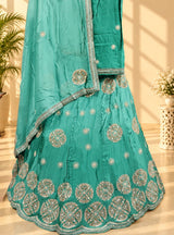 KcPc H O Silk Double Shade Heavy Zardoji Gotapatti Work LehengaMAD