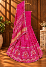 KcPc Launching Beautiful Pure Gaji Silk Gota patti Work Lehenga BTU