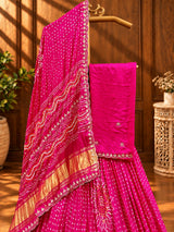 KcPc Launching Beautiful Pure Gaji Silk Gota patti Work Lehenga BTU
