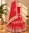 KcPc New Gaji Silk Bandhani Style With Gotapatti Work Lehenga SATIS