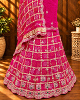 KcPc New Pure Gaji Silk Bandhani Gharchola with katdana Gotapatti Work Lehenga SetMAD