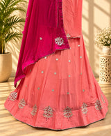 KcPc Exclusive New Upada Chinon with Gotapatti worklehenga RAJ