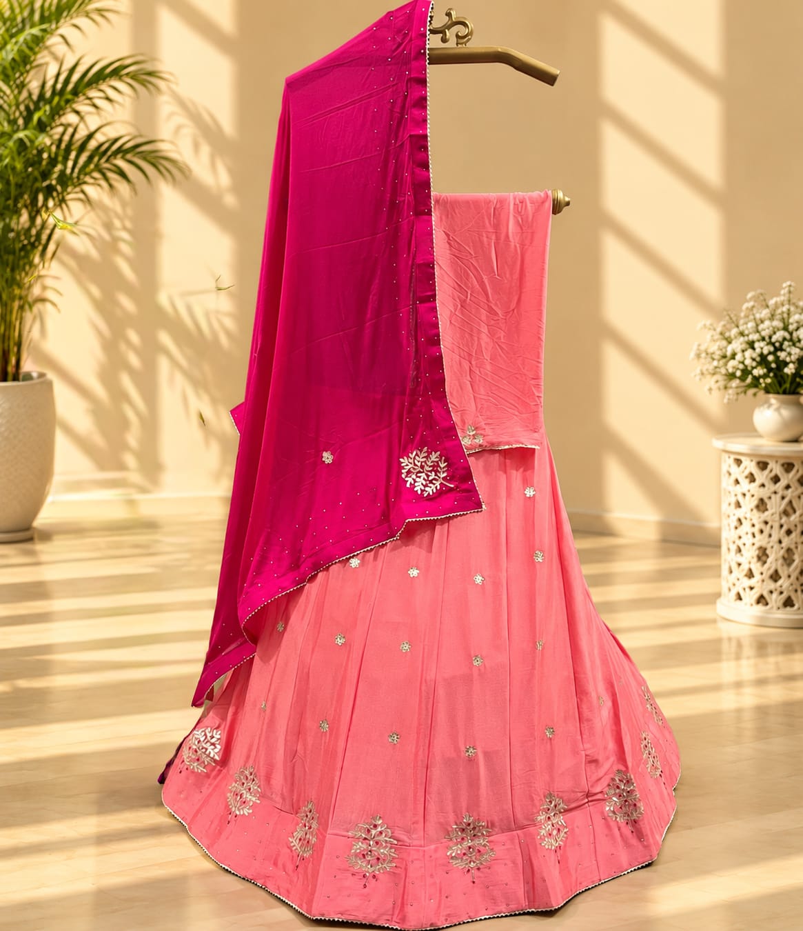 KcPc Exclusive New Upada Chinon with Gotapatti worklehenga RAJ