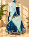 KcPc Latest Pure Chinon Beautiful Jaipuri Bandhej Gotapatti work Lehenga RAJ