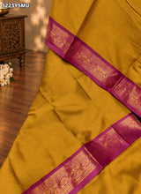 KcPc Designer Banarasi Silk Kanjivaram Style Saree with Traditional Zari Border SWA
