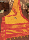KcPc Traditional Kanjivaram Style Banarasi Silk Saree with Zari Border