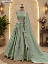 KcPc Tissue Silk Traditional Lehenga with Designer Gotapatti Work for Festive Wear