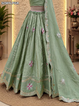 KcPc Tissue Silk Traditional Lehenga with Designer Gotapatti Work for Festive Wear