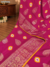 KcPc New SpecialDola Silk Bandhani Zari Weaving Work Saree RTK