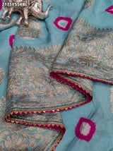 KcPc Special Dola Silk Bandhani Zari Weaving Work Saree RTK
