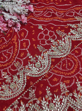 KcPc Ojariya Festive Saree Featuring Traditional Gota Patti Work with BlouseRKSH