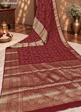 KcPc Festive Wear Viscous Silk Bandhani Style Saree with Zari Weaving VJT